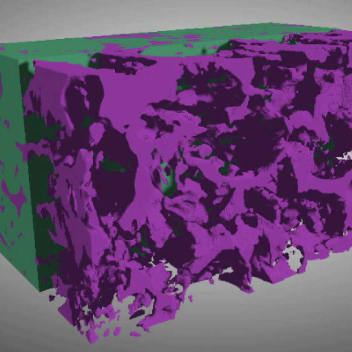 基於 3D FIB-SEM 斷層掃描數據的石墨陽極孔隙率可視化